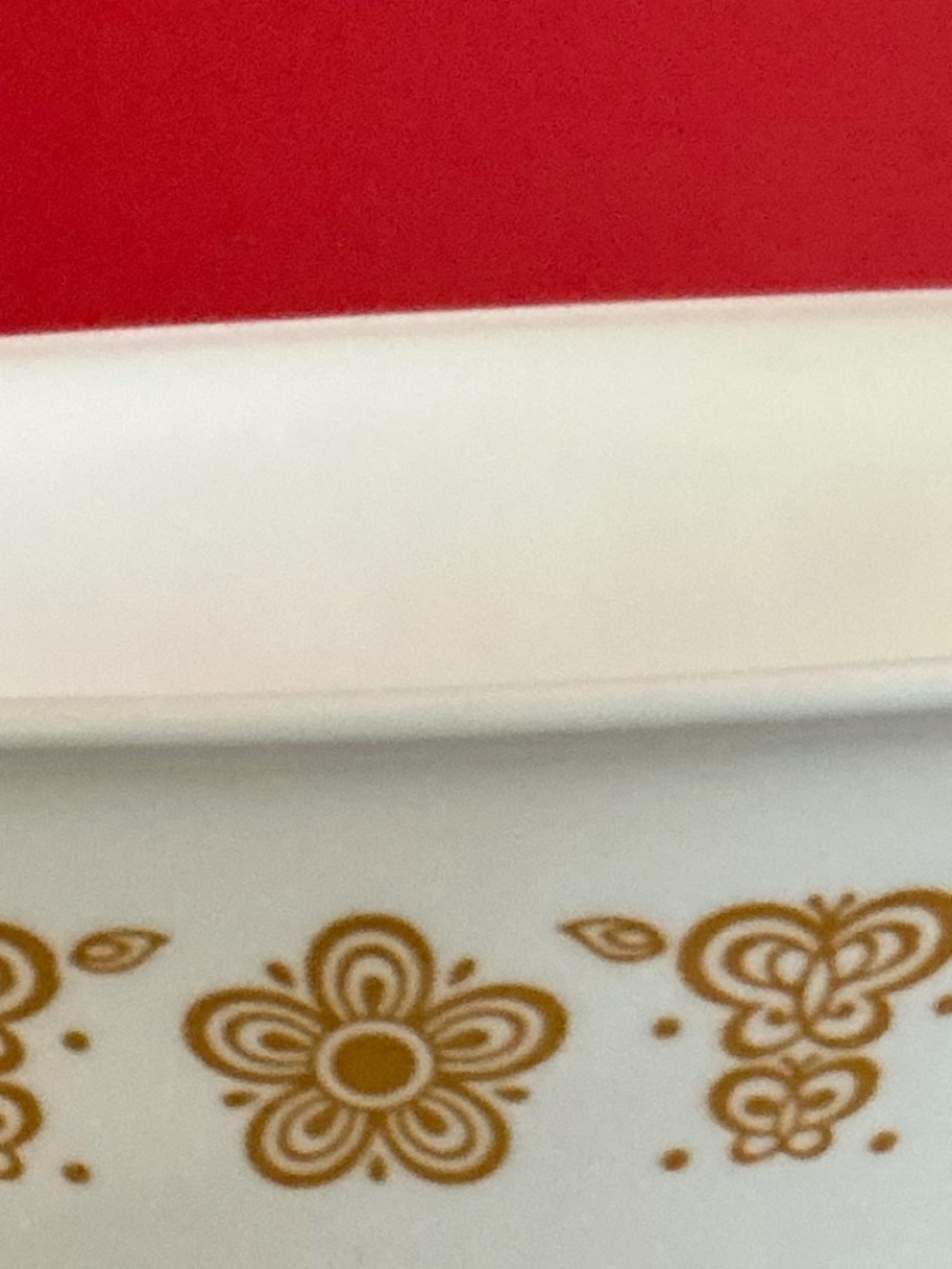 Vintage Corelle Butterfly Gold Serving Bowl Large 10.25” Retired Corning Glass - Picture 5 of 14